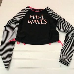Girls rash guard/ swim shirt